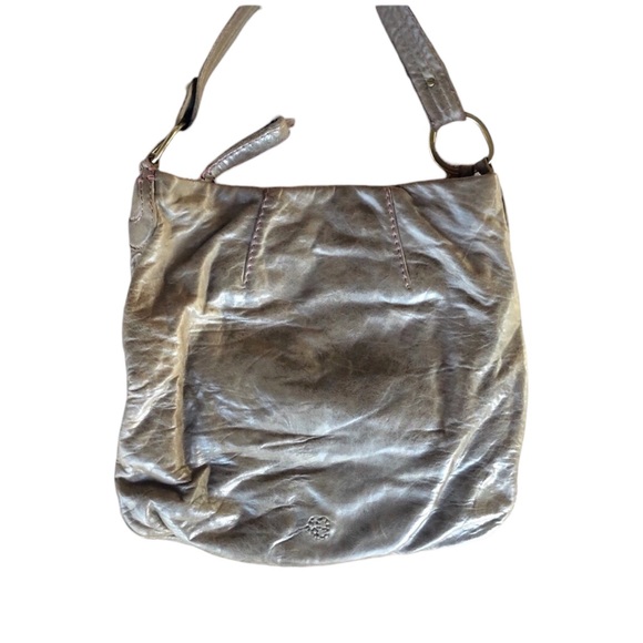 49 square miles Gray messenger bag with purple stitching and detachable strap - Picture 4 of 11